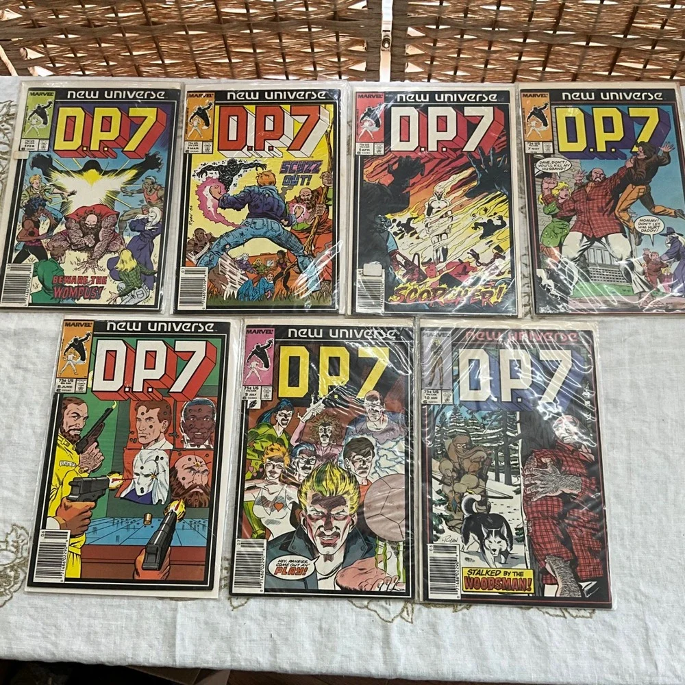 Marvel New Universe DP7 Comic‎ Book Lot Issues 4 5 6 7 8 9 Copper Age 1986-87